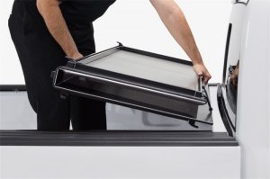 Toyota Tacoma Tonneau Cover - Access - LOMAX Pro Series TriFold - Black Diamond Mist - `16-`19