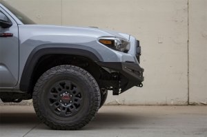 Toyota Tacoma Bumper - Front - Addictive Desert Designs - HoneyBadger - Hammer Black with Satin Black Panels - `16-`18