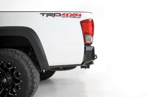 Toyota Tacoma Bumper - Rear - Addictive Desert Designs - Stealth Fighter - Hammer Black with Satin Black panels - `16-`19