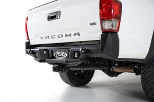 Toyota Tacoma Bumper - Rear - Addictive Desert Designs - Stealth Fighter - Hammer Black with Satin Black panels - `16-`19