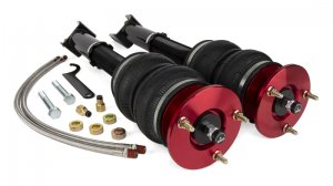 Dodge Challenger Air Suspension Kit - Front - Air Lift - Double-Bellows Air Spring + Monotube Shocks - Red/Black - `08-`23