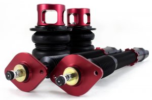 Nissan 370Z Suspension Kit - Rear - Air Lift - Air Lift Performance - Black, Red