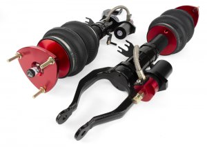 Nissan GT-R R35 Coilover Suspension Kit - Front - Air Lift - Air Lift Performance - Black and Red - `08-`17
