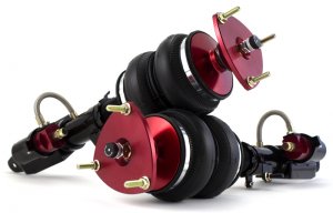 Nissan GT-R R35 Coilover Suspension Kit - Front - Air Lift - Air Lift Performance - Black and Red - `08-`17