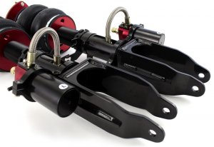 Nissan GT-R R35 Coilover Suspension Kit - Front - Air Lift - Air Lift Performance - Black and Red - `08-`17
