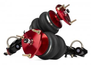 Nissan GT-R R35 Coilover Suspension Kit - Front - Air Lift - Air Lift Performance - Black and Red - `08-`17