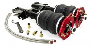 Chevrolet Camaro Suspension Kit - Front - Air Lift - Double-bellow air springs, Monotube, Threaded-body struts, 30-level damping adjustability, Adjustable camber plates - Red (camber plates) - `16-`21