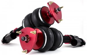 Nissan GT-R Suspension Kit - Rear - Air Lift - Air Lift Performance with Double-bellows Air Spring and 30-level Damping - Black, Red Anodized - `09-`24