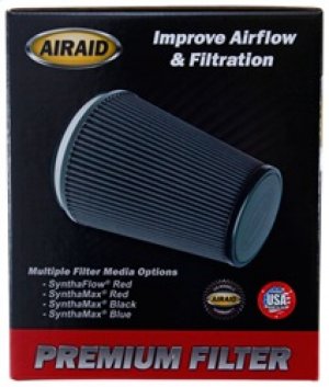 Ford Mustang Direct Fit Dry Air Filter - Airaid - Dry / Blue Media - Blue - `10-`14