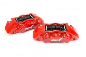 Toyota Tacoma Brake Kit - Front - Alcon - 352x30mm Rotors + 6-Piston Calipers - Red - 2016