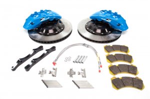 Nissan GT-R R35 Brake Kit - Front - Alcon - 412x36mm Rotors + 6 Piston RC6 Calipers - Sky Blue - 2009