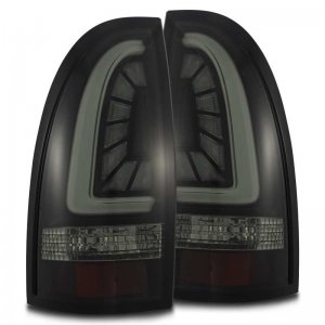 Toyota Tacoma Tail Lights - AlphaRex - PRO-Series - Jet Black - `05-`15