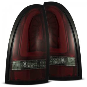 Toyota Tacoma Tail Lights - AlphaRex - PRO-Series LED - Red Smoke - `05-`15