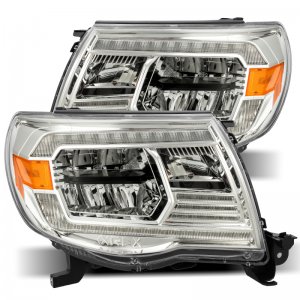 Toyota Tacoma Headlights - AlphaRex - LUXX Crystal - Chrome - `05-`11
