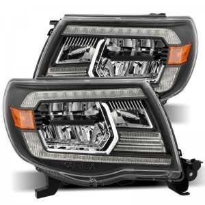 Toyota Tacoma Headlights - AlphaRex - LUXX Crystal - Black - `05-`11