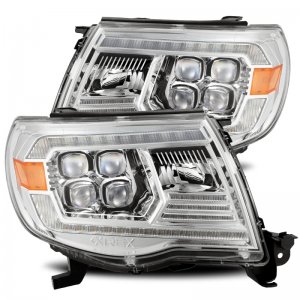 Toyota Tacoma Headlights - AlphaRex - NOVA-Series LED Projector - Chrome - `05-`11