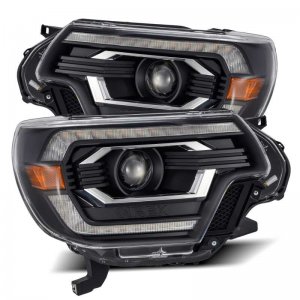 Toyota Tacoma Headlights - AlphaRex - LUXX LED Projector - Black - `12-`15