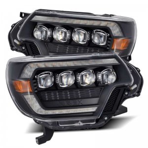 Toyota Tacoma Headlights - AlphaRex - NOVA LED Projector - Black - `12-`15