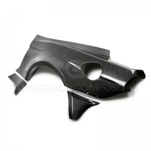 Ford Mustang Fender Flares - Anderson Composites - Type-JTP Carbon Fiber, 10 Piece Set - `15-`17