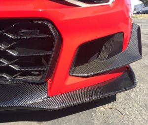Chevrolet Camaro ZL1 1LE Carbon Fiber Air Duct Bezels - Anderson Composites - Type LE - Carbon Fiber - `17-`21