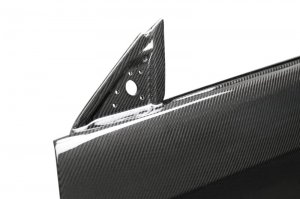 Ford Mustang Doors - Anderson Composites - 3K, 2X2 Twill Weave Carbon Fiber - `05-`09