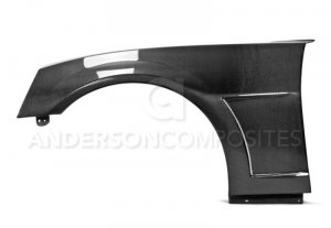 Chevrolet Camaro Fenders - Anderson Composites - Type-SS, Carbon Fiber, Vented - Matte Black - `10-`13