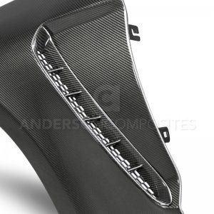 Ford Mustang Fenders - Anderson Composites - GT350 Style Carbon Fiber - `18-`20