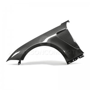 Ford Mustang Fenders - Anderson Composites - GT350 Style Carbon Fiber - `18-`20
