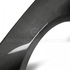 Ford Mustang Fenders - Anderson Composites - GT350 Style Carbon Fiber - `18-`20