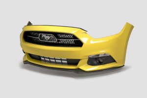 Ford Mustang Front Splitter - Anderson Composites - Type-OE - Carbon Fiber - `15-`17