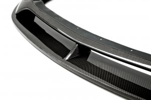 Ford Mustang Front Splitters - Anderson Composites - Type-AR - Carbon Fiber - `18-`20