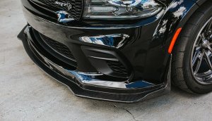Dodge Charger Widebody Front Splitter - Anderson Composites - Type-MB Carbon Fiber - `20-`21