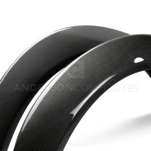 Dodge Challenger Fender Flares - Front - Anderson Composites - Wide Body - Carbon Fiber - `18-`20