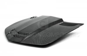 Chevrolet Camaro Hood - Anderson Composites - TT-Style Carbon Fiber - Carbon Fiber - `10-`15