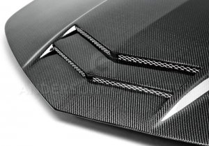 Chevrolet Camaro Hood - Anderson Composites - TT-Style Carbon Fiber - Carbon Fiber - `10-`15