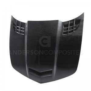 Chevrolet Camaro Hood - Anderson Composites - TTII-Style - Carbon Fiber - `10-`15