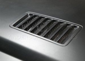 Ford Mustang Hood - Anderson Composites - Super Snake Style Fiberglass - `15-`17