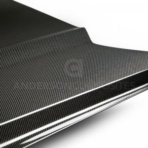 Ford Mustang Hood - Anderson Composites - Double Sided Carbon Fiber Type-OE Style - `15-`17