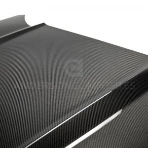 Ford Mustang Hood - Anderson Composites - Double Sided Carbon Fiber Type-OE Style - `15-`17