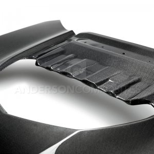 Chevrolet Camaro ZL1 1LE Carbon Fiber Hood - Anderson Composites - Type-OE Style Double Sided - Carbon Fiber - `17-`18