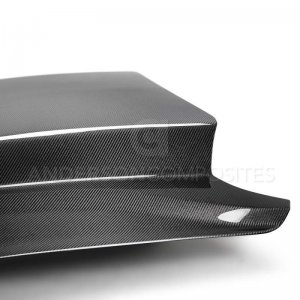 Ford Mustang Hood - Anderson Composites - Double Sided Type-CJ 4in Carbon Fiber Cowl - `18-`20