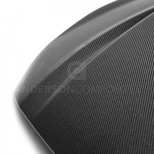 Ford Mustang Hood - Anderson Composites - Double Sided Type-CJ 4in Carbon Fiber Cowl - `18-`20