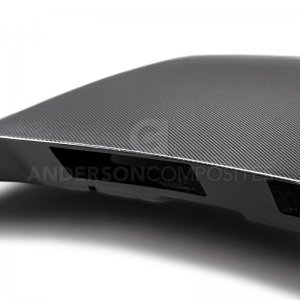 Ford Mustang Hood - Anderson Composites - Double Sided Type-CJ 4in Carbon Fiber Cowl - `18-`20