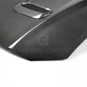 Ford Mustang Hood - Anderson Composites - Double Sided Type-OE Carbon Fiber - `18-`20