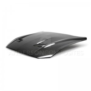 Ford Mustang Hood - Anderson Composites - Double Sided Type-OE Carbon Fiber - `18-`20