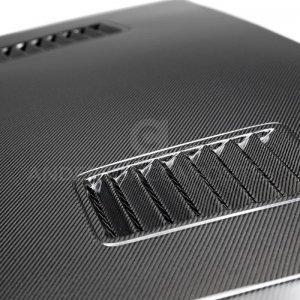 Ford Mustang Hood - Anderson Composites - Super Snake Double Sided - Carbon Fiber - `18-`20