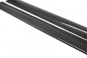 Dodge Charger Hellcat Rocker Splitters - Anderson Composites - Type-MB Wide Body - Carbon Fiber - `20-`21