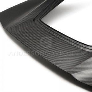 Chevrolet Corvette C7 Stingray Decklid - Anderson Composites - Dry Carbon Fiber - Matte - `14-`19