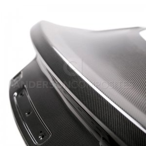 Ford Mustang Decklid - Anderson Composites - Type-OE Double Sided - Carbon Fiber - `15-`20