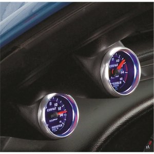 Ford Mustang Gauge Pod - AutoMeter - Dual 2-1/16 A-Pillar - Black - `03-`04